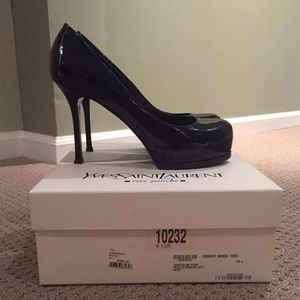 YSL Tribtoo 80 Pump Black Patent